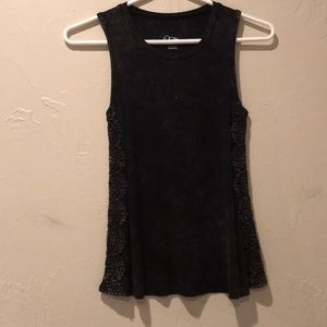 BLACK ACID WASHED TANK